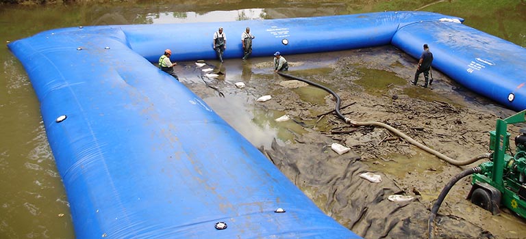 Aqua-Barrier Water-Inflated Dams